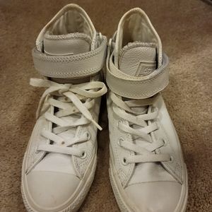 Converse high top all leather size 6